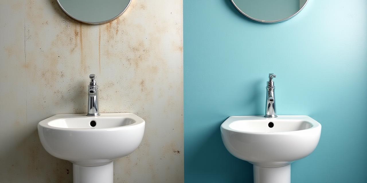 Confronto di un bagno prima e dopo l'igienizzazione professionale